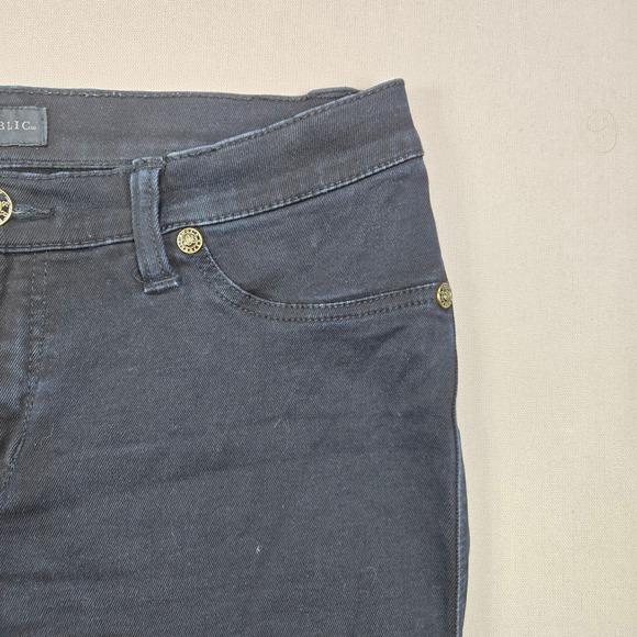 Rock & Republic Kashmiere Skinny Jeans Dark Wash Gold Hardware Womens 12 M - Picture 5 of 15